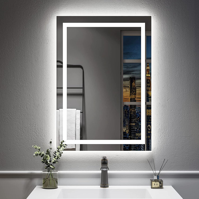 Orren Ellis Aevar Super Bright Double LED Lights AntiFog Bathroom